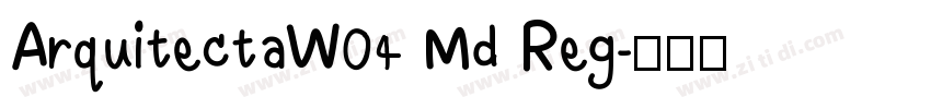 ArquitectaW04 Md Reg字体转换